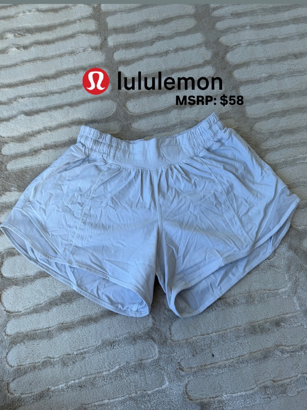 Lululemon White Shorts 4